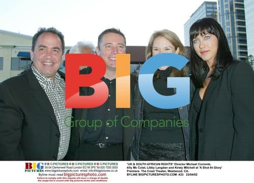 Director, 3 Celebs at 'A Shot At Glory' Premiere