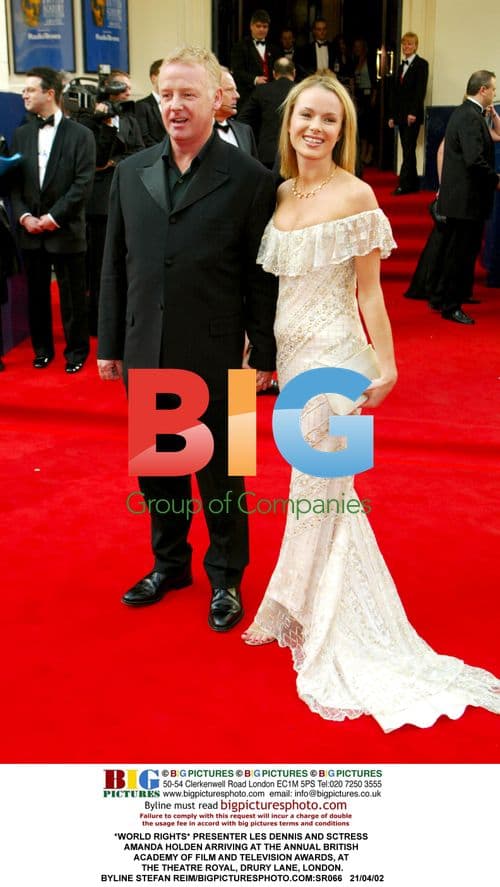 Les Dennis and Amanda Holden at BAFTA Awards
