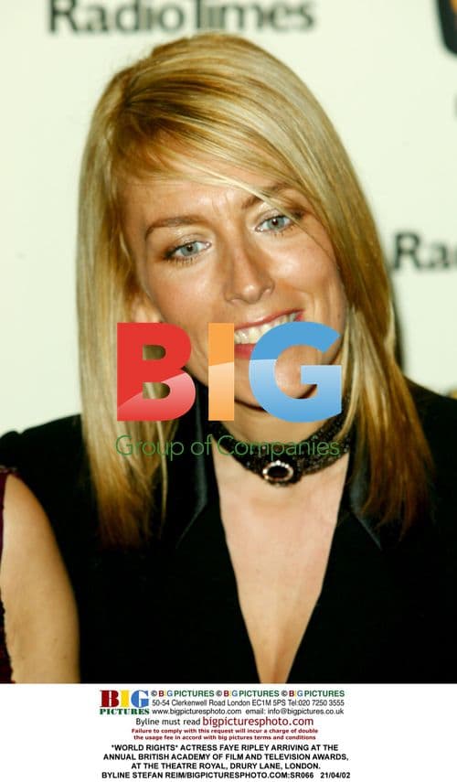 Faye Ripley at BAFTA Awards in London