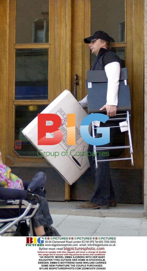 Emma Sjoberg with daughter Tyra in Stockholm