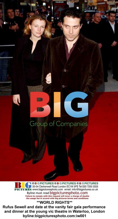 Rufus Sewell and date at Vanity Fair gala