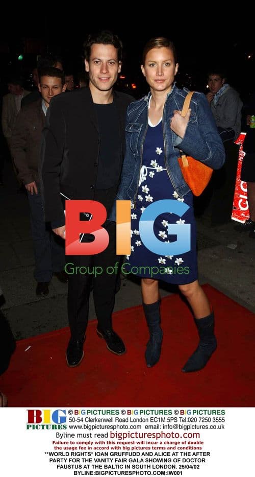IOAN GRUFFUDD AND ALICE AT VANITY FAIR GALA