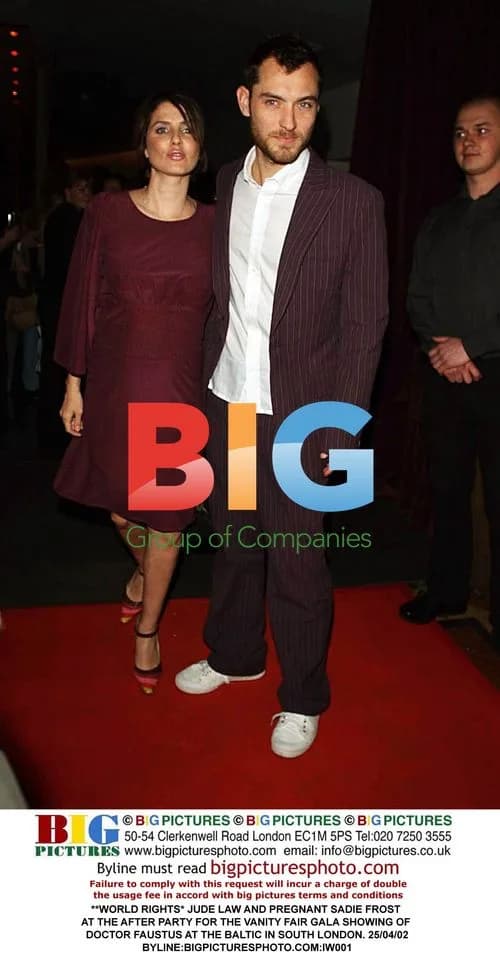Jude Law and Pregnant Sadie Frost at Vanity Fair Party