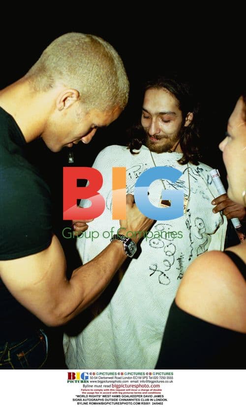 David James Signing Autographs in London