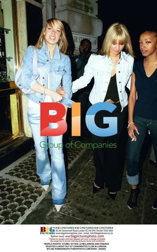 Liz McLarnon and friends night out in London