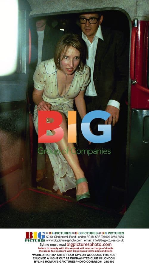 Artist Sam Taylor Wood Night Out in London