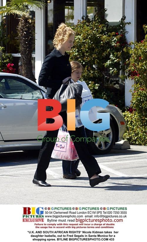 Nicole Kidman and daughter Isabella shopping in Santa Monica