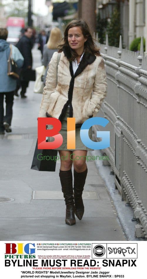 Jade Jagger Shopping in Mayfair, London