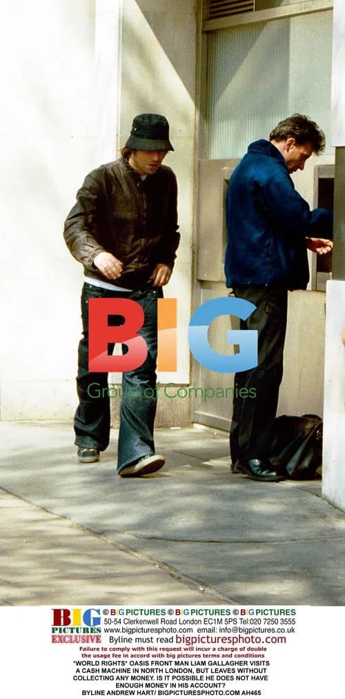Liam Gallagher Visits Cash Machine in London