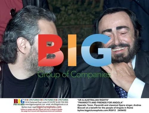 Pavarotti and Bocceli Perform Benefit