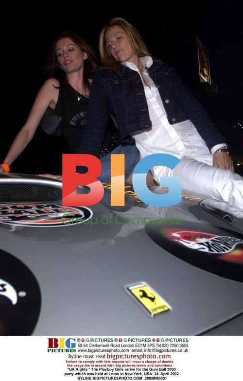 Playboy Girls arrive at Gum Ball 3000 party