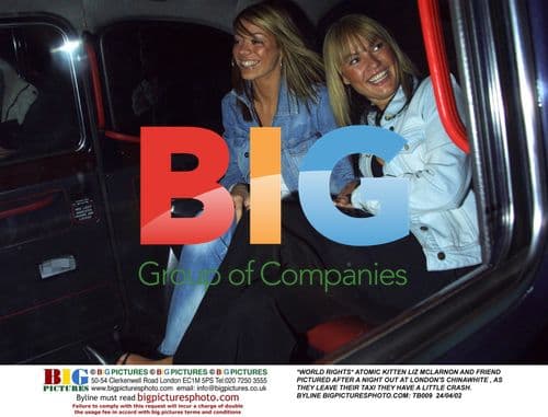 Atomic Kitten's Liz McLarnon and Friend After Night Out