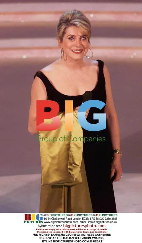 Catherine Deneuve at Italian TV Awards 2002