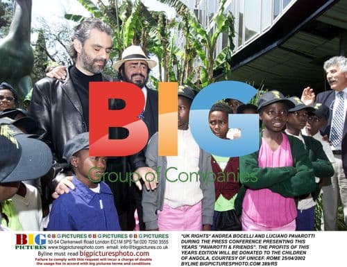 Bocelli and Pavarotti at Pavarotti & Friends