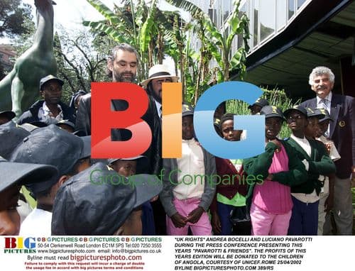 Bocelli and Pavarotti at Pavarotti & Friends