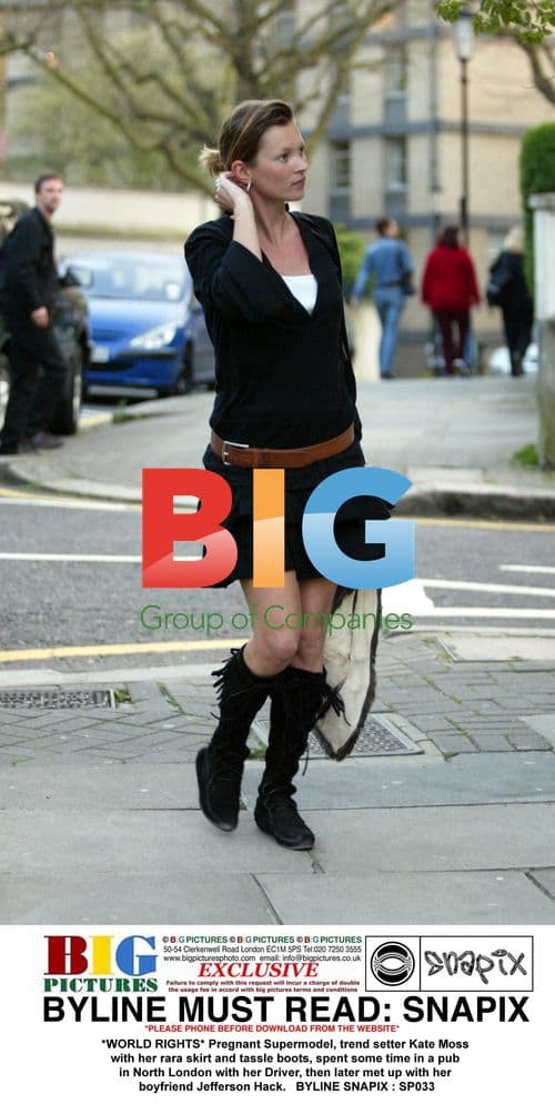 Kate Moss Spotted in North London