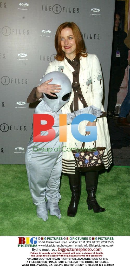 GILLIAN ANDERSON AT X-FILES FINALE PARTY