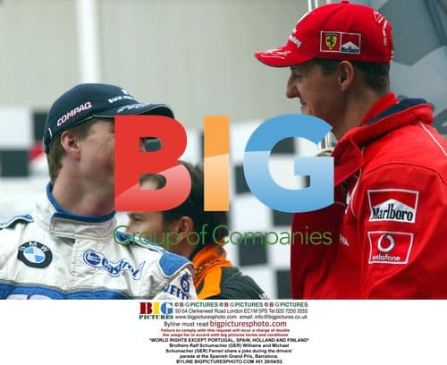 Schumacher Brothers Share Laugh at Spanish GP