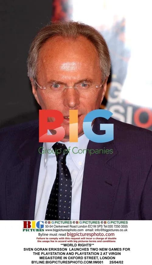 Sven Goran Eriksson Launches PlayStation Games