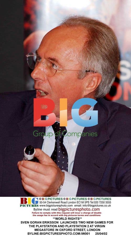 Sven Goran Eriksson at Virgin Megastore