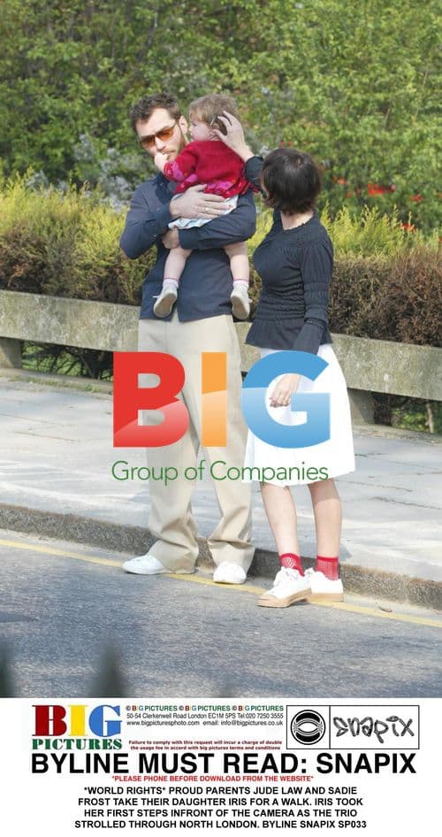 Jude Law and Sadie Frost with daughter Iris