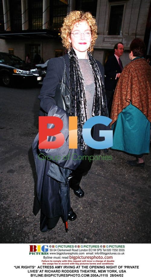 Amy Irving at 'Private Lives' opening night