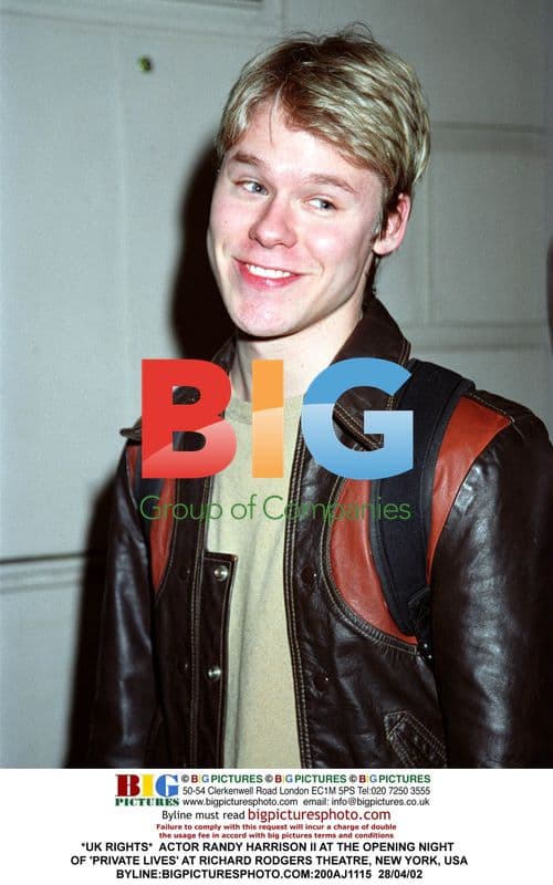 Actor Randy Harrison II at 'Private Lives' Opening