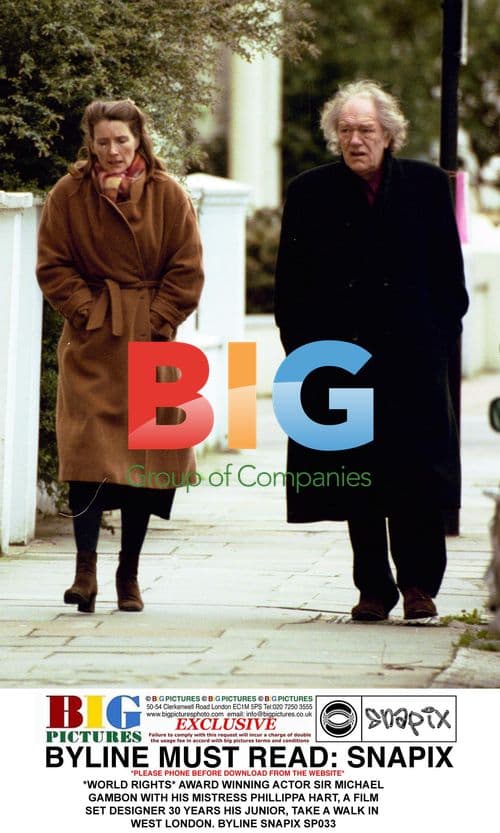 Sir Michael Gambon and Phillippa Hart on Walk