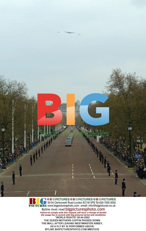 The Queen Mother's Coffin Procession