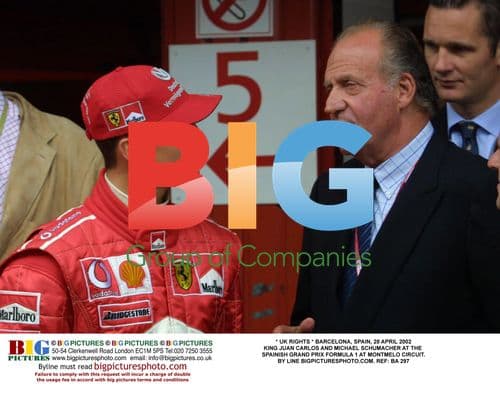 King Juan Carlos & Michael Schumacher at Spanish GP