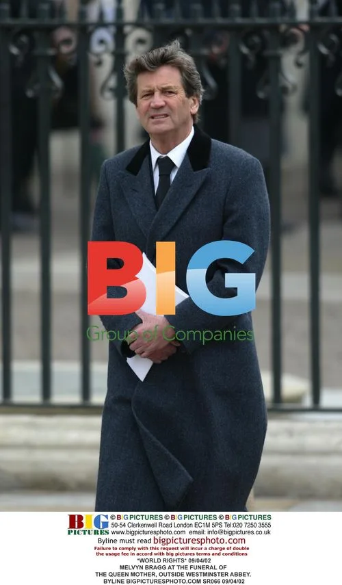 Melvyn Bragg at Queen Mother's Funeral