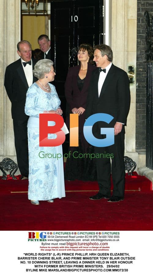 Queen Elizabeth and British PMs at Dinner