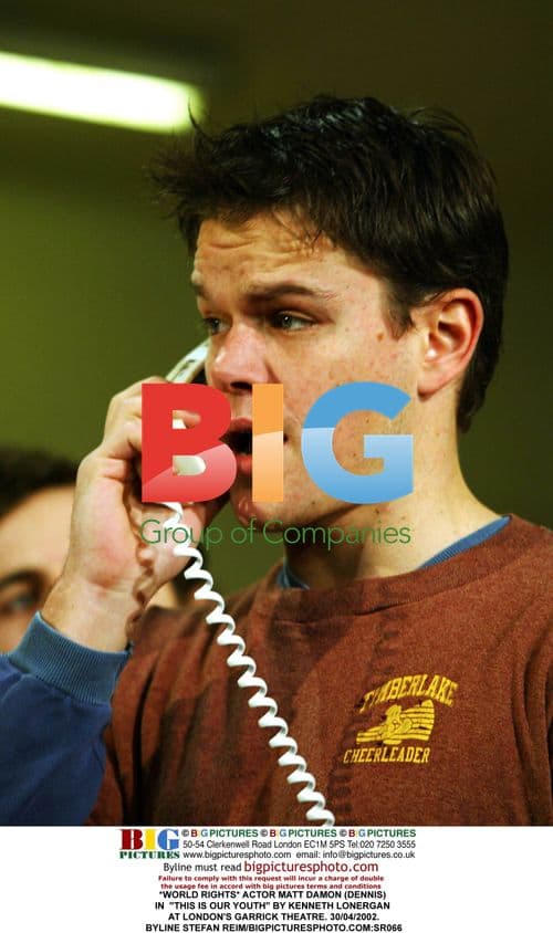 Actor Matt Damon in "This Is Our Youth" play