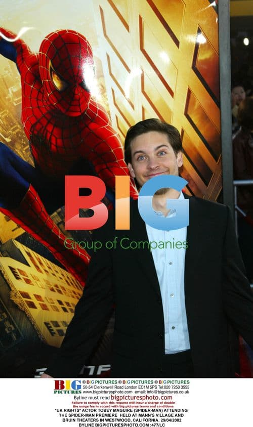 Tobey Maguire at 'Spider-Man' premiere