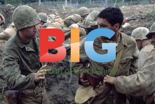 NICOLAS CAGE and ADAM BEACH in WINDTALKERS