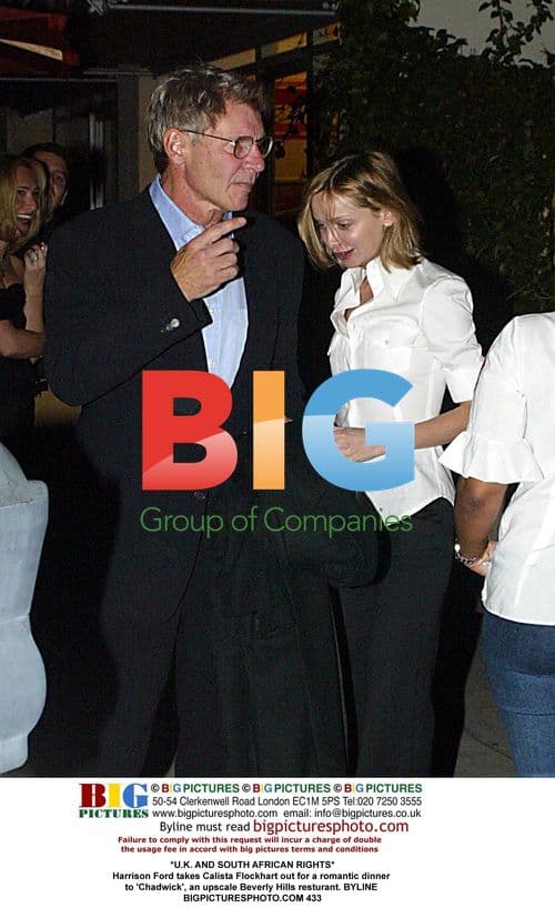 Harrison Ford and Calista Flockhart on dinner date