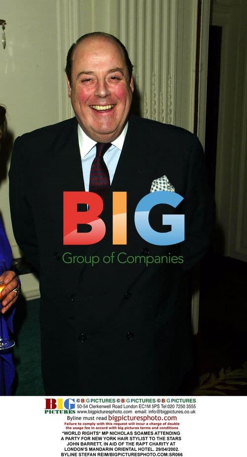 MP Nicholas Soames at Hair Stylist Charity Party