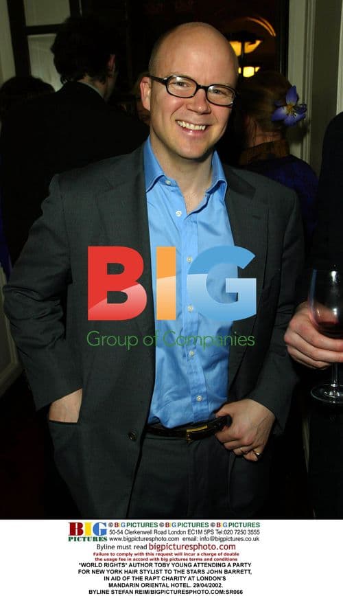 Author Toby Young at NY Hairstylist's Party