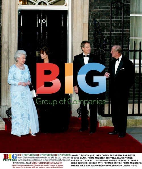 Queen Elizabeth and British PMs at Downing St