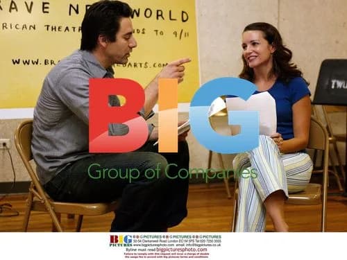 Kristin Davis and Scott Cohen at "Brave New World" rehearsal