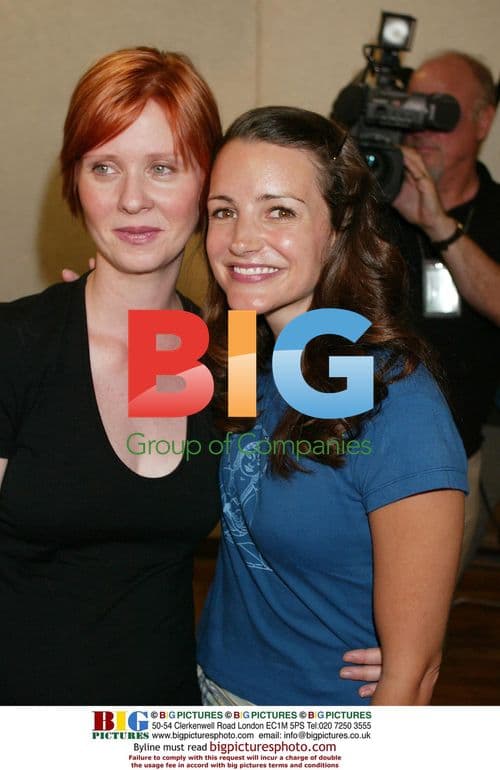 Cynthia Nixon and Kristin Davis at 'Brave New World' rehearsal