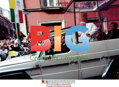 Pope John Paul II in Mexico for Canonization