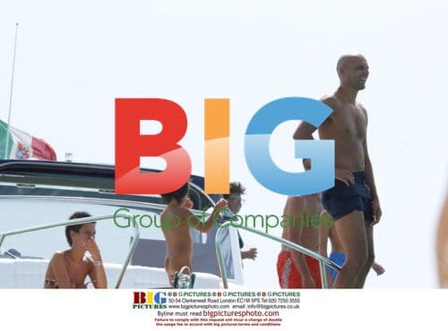 Footballer Sasa Jorgevich on Yacht in Ibiza