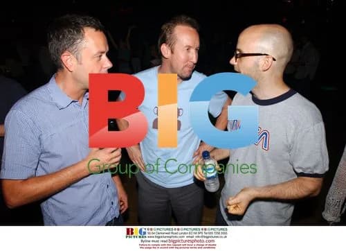 Director Winterbottom, Producer Eaton, Moby at "24 Hour Party People" after party