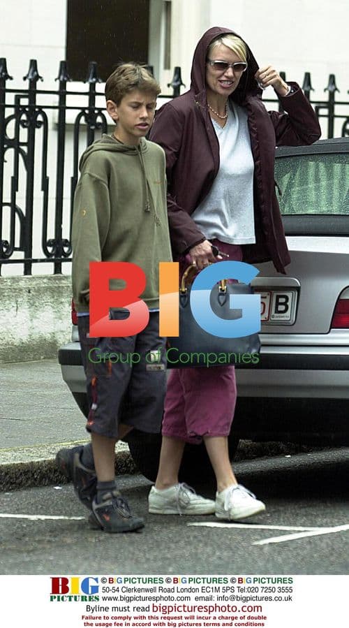 TV Presenter Anneka Rice with Son