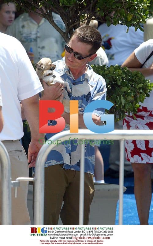 Michael J. Fox with Puppy in LA