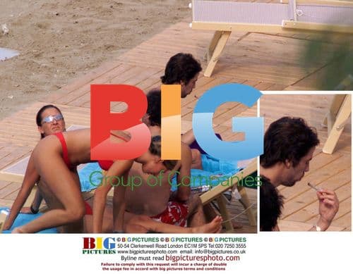 Jay Kay Relaxes on Beach and Boat in Taormina