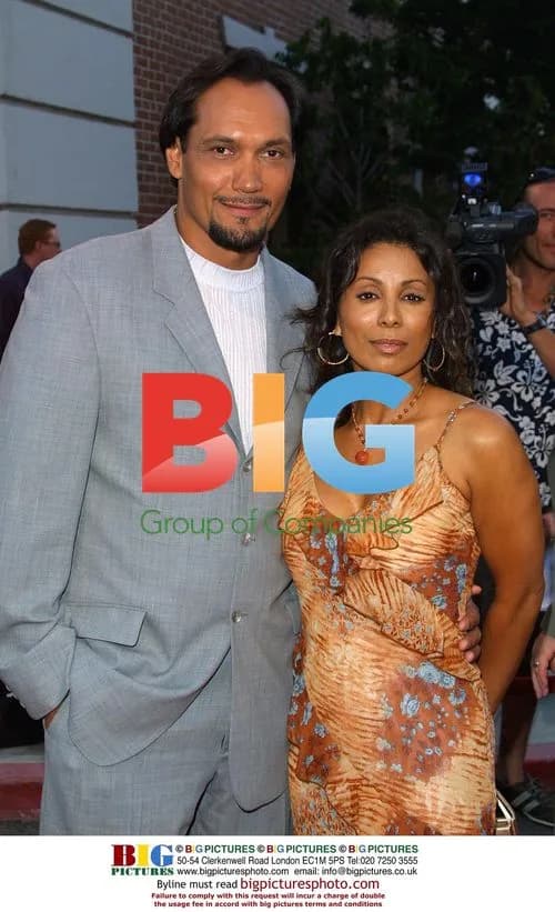 Jimmy Smits and wife Wanda De Jesus at "Blood Work" Premiere