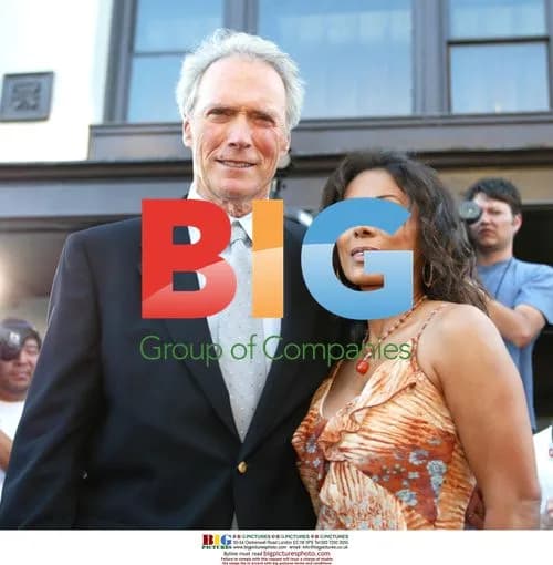 Clint Eastwood and Wanda De Jesus at "Blood Work" premiere
