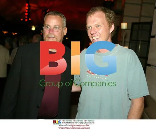 Michael Connelly and Brian Helgeland at 'Blood Work' premiere